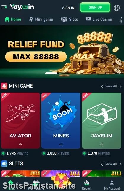 YayWin APK Download for Android - Win Go, Aviator & Casino Games Screenshot